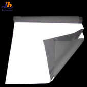 现货热销高亮PU反光革 反光面料 高亮PVC发泡银色反光革