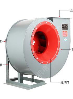 4-72离心风机5.A3KW通颗风6机工业环保除尘引风机粒风XVZ抽机