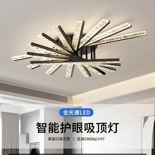极简灯客520大主灯简约现代202厅5新款吸顶灯感气全屋具套餐组合