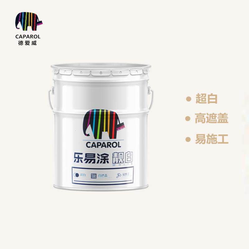 德爱威乐易涂靓白内墙乳胶漆室内家用彩色墙面漆环保白色水性涂料