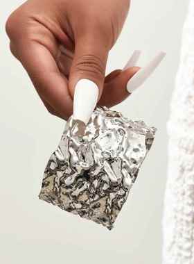 Metal Bracelet Arm Ring for Women跨境新款褶皱金属手镯臂环女