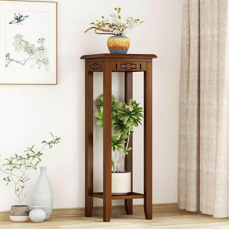 中式花架置物架萍竹花盆绿架客厅萝花架子室内无品牌/地花台复古