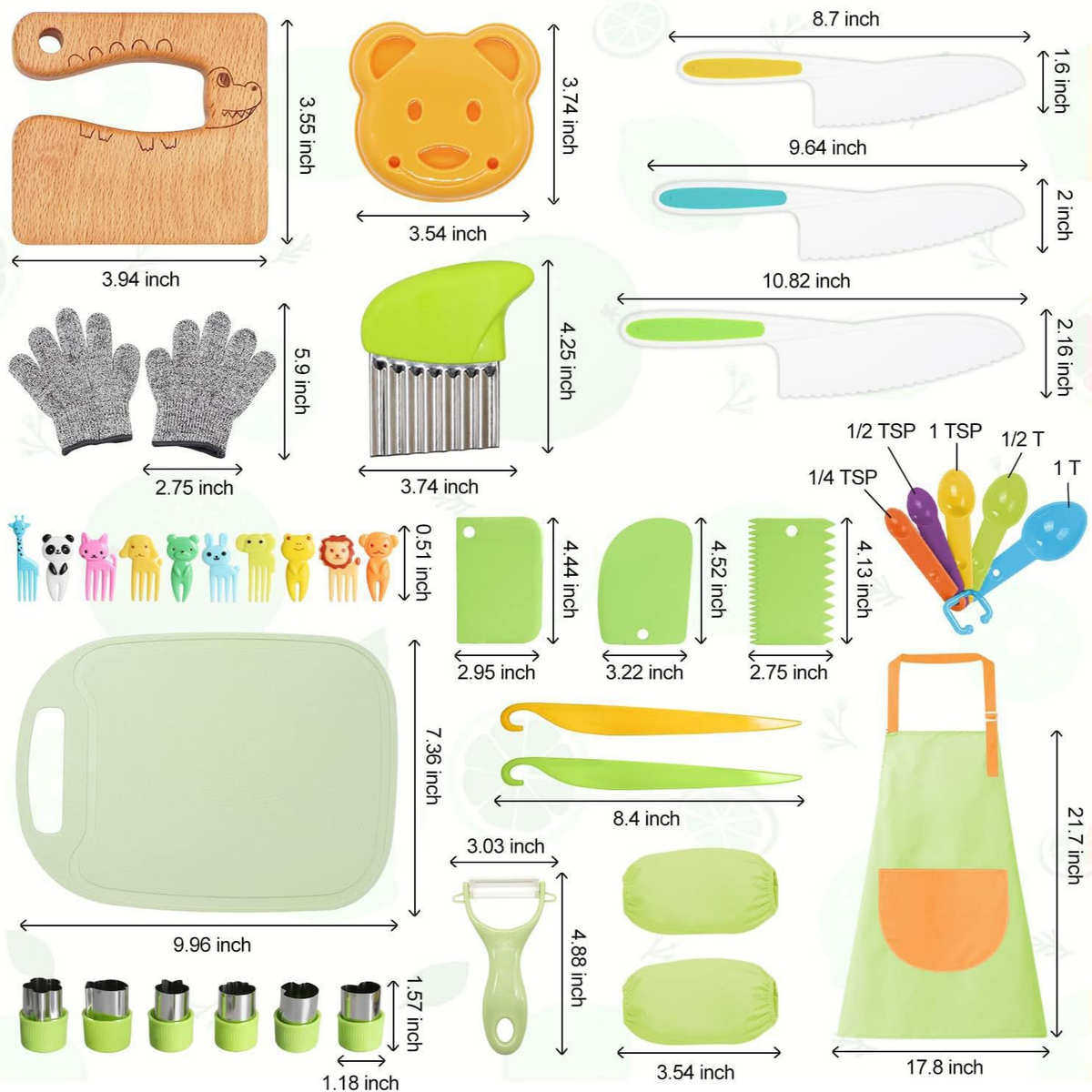 安全儿童切刀套装工厂直销菜板围裙防割手套通用不伤手瓜果刀50件,厨房/烹饪用具,厨房清洁/工具套装,淘宝优惠券,粉丝福利购,淘宝优惠卷