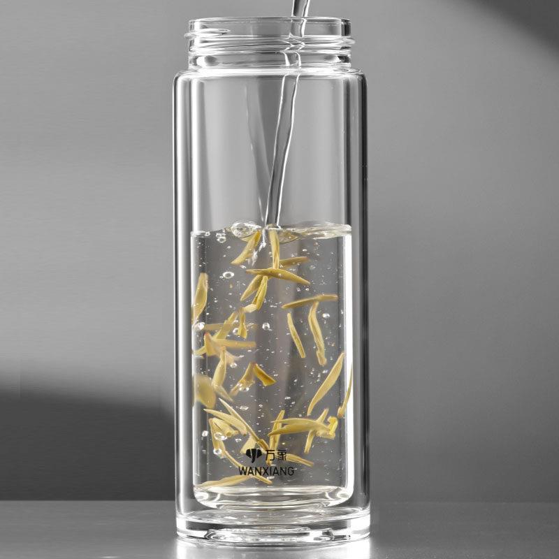 万象双层玻璃杯体 单层玻璃杯身 原装万象杯子配件直身杯图片
