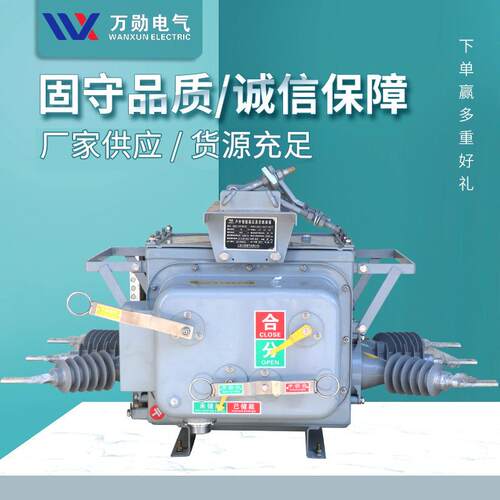 ZW20-12FG/630A户外高压真空断路器10KV手动柱上分界真空开关