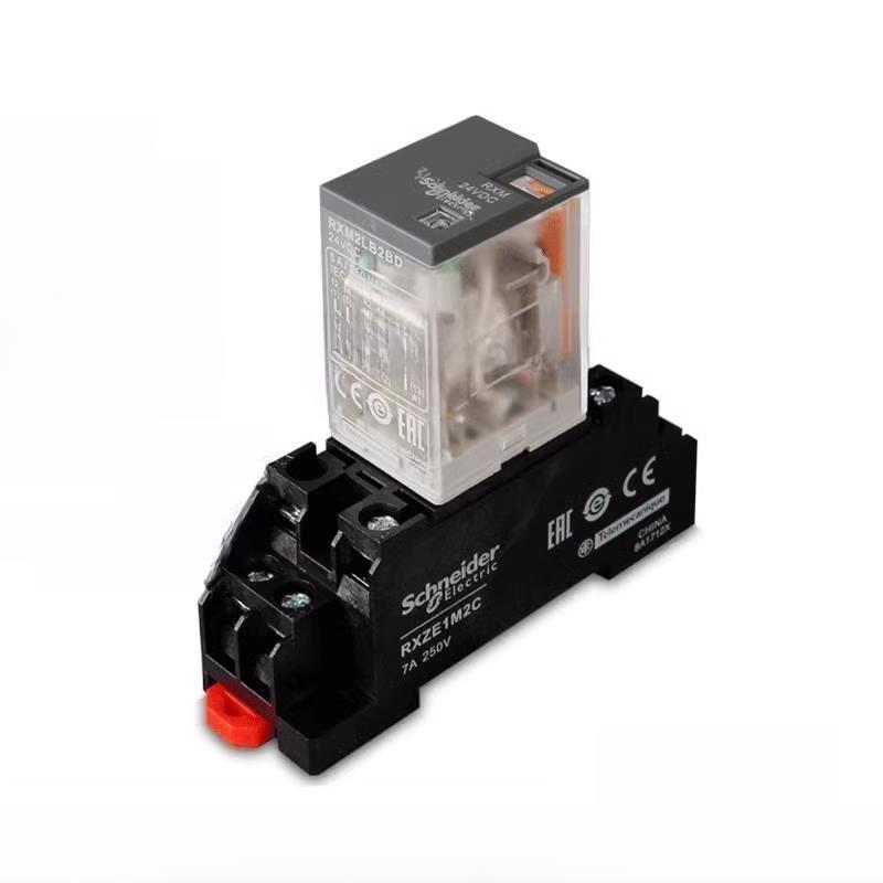 小型中间继电器rxm2lb2b4lb2p7 2ab2b4ab2p7直流24V交流230V