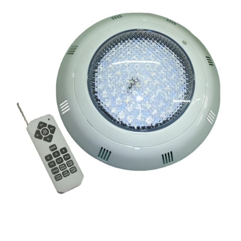 挂壁式水下灯七彩无线遥控开关控制RGB+白光泳池灯36W72W12V