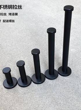 服装店挂钩正挂展示架上墙黑色挂衣钩加厚不锈钢衣钩壁挂点挂单钩