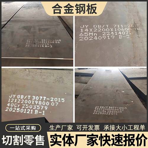 合金钢板40cr/42crmo/15crmo/12cr1mov/Q355c/B/C/D/NE/ND可切割