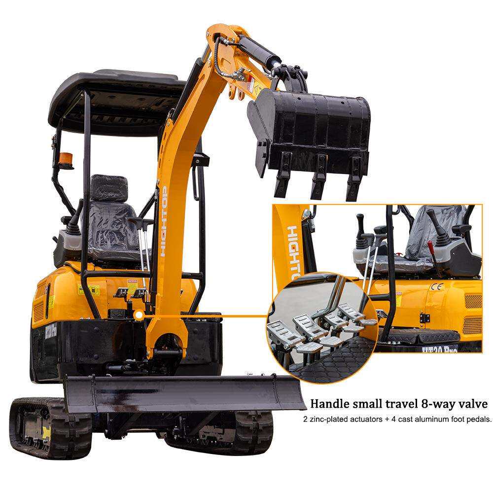 源头工厂H20Pro液压先导小型T挖机 程掘HT-20Pro挖沟土地工平整农
