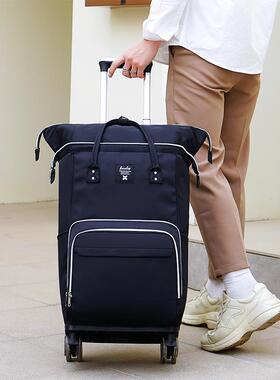 高档20寸防水印花手提万向李轮拉杆包旅行箱包短箱机途行袋拉杆女