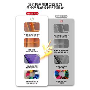 亚克力展柜渐变展示柜带Loe灯置物陈列架亚力克创意家具