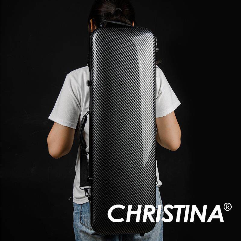 小提琴琴盒 黑色白条纹长方形小提琴盒子4/4尺寸