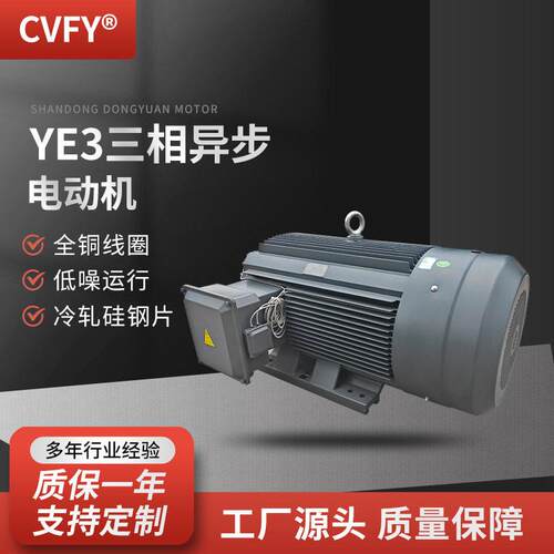 三相异步电动机YE3-315S/M/L1/L2-6极电机380V75-132W风机
