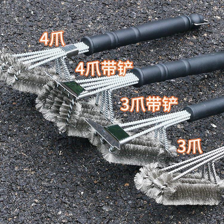 钢刷子清洁刷长柄商用清洁工具烧烤架钢刷长柄烧烤网不锈钢刷铁刷
