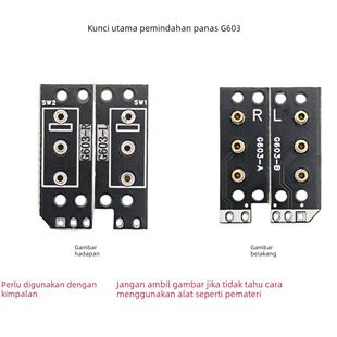 适用罗技G603鼠标左右热插拔微动版侧键板编滚轮码器小板总成开关