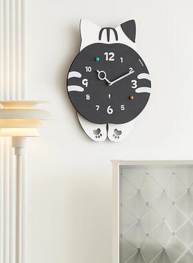 WTYOS412OZOOM屋准熊猫挂客厅现款代简约大2钟025新家用时气钟表