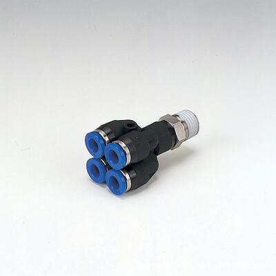 PISCO耐腐蚀不锈钢管三通歧管 SPB16-03 SPB16-04