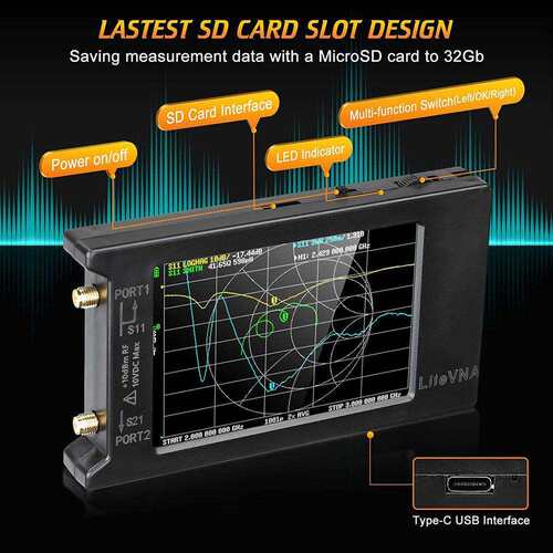 LiteVNA n6G 矢量网LiteVNA 络分析仪 NaoVN升级 波50kA-6.3短GHz