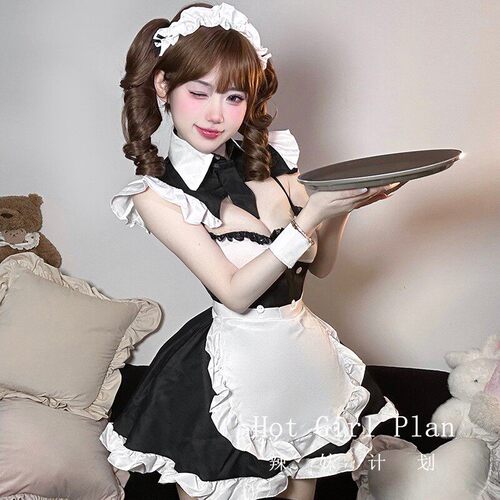 辣妹计画 划：娇俏女佣*女仆cos制服性感lolita角色扮演套装qqny