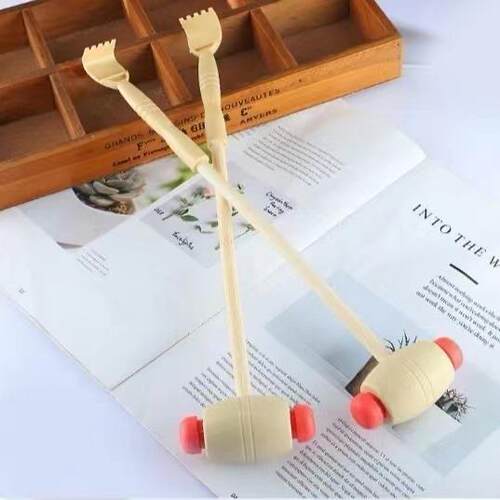 Hand-held massager for scratching and massaging the neck, ba