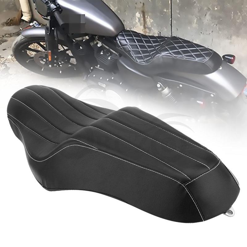新款直销摩托车改装配件 前后一体坐垫 哈雷883XL1200连体坐垫 双