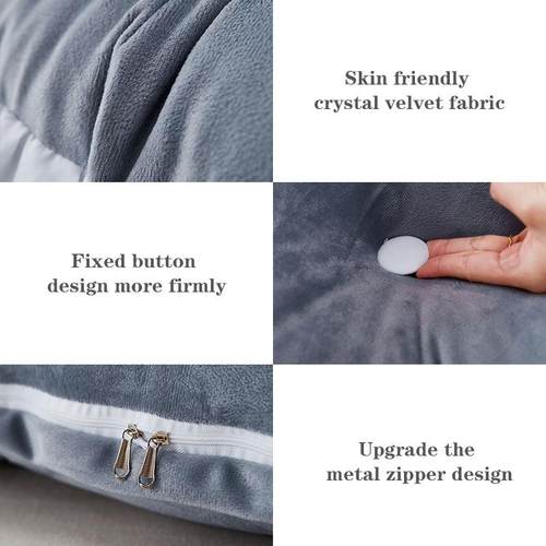 床头大靠靠背软包靠枕床上榻榻米靠靠RJV背枕水晶绒护垫腰背垫可