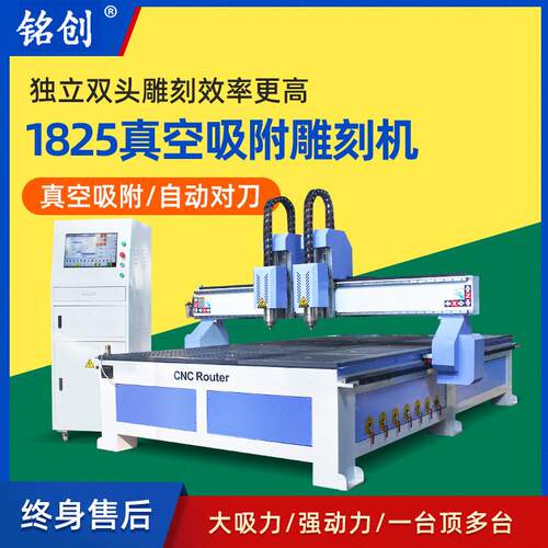 1825木工雕刻机大型全自动独立双头cnc数控实木立体广告浮雕机