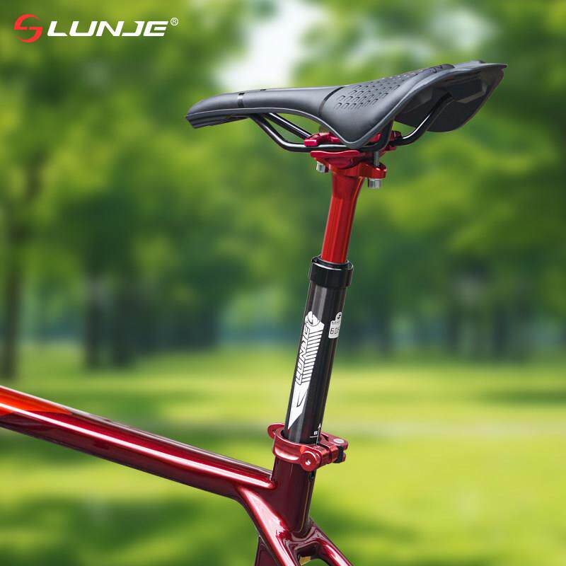 LUNJE登山自行车避震坐管 27.2/28.6/30.4/30.9/31.6减震弹簧坐杆