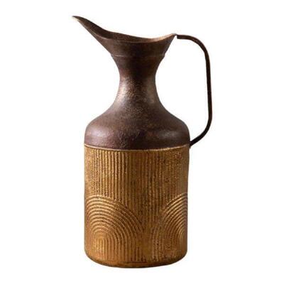 Metal Vase Housewarming Gift Flower Arrangement for Desktop