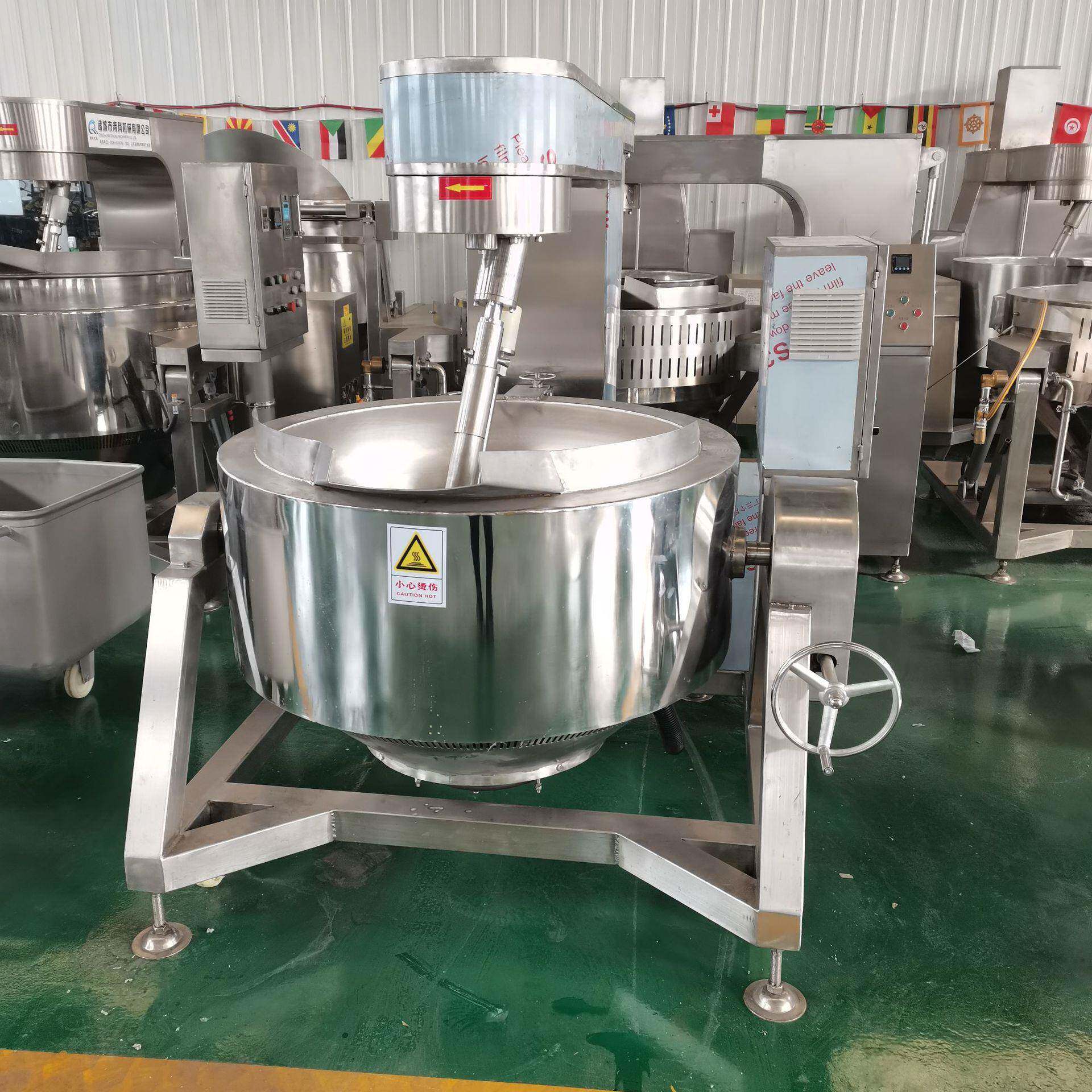 厂家销售电加热炒面粉机器行星搅拌面粉炒锅工业用炒油茶面机器