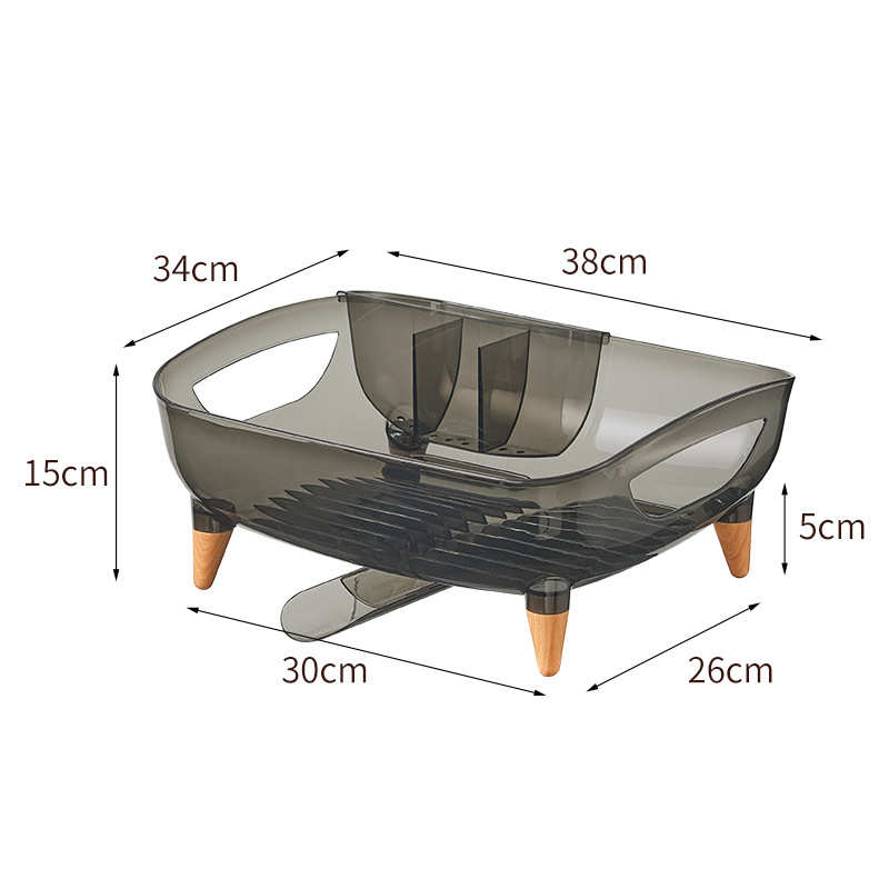 碗具收纳厨房碗盘收纳架家用台面沥水碗架多功能大容量一体式新款