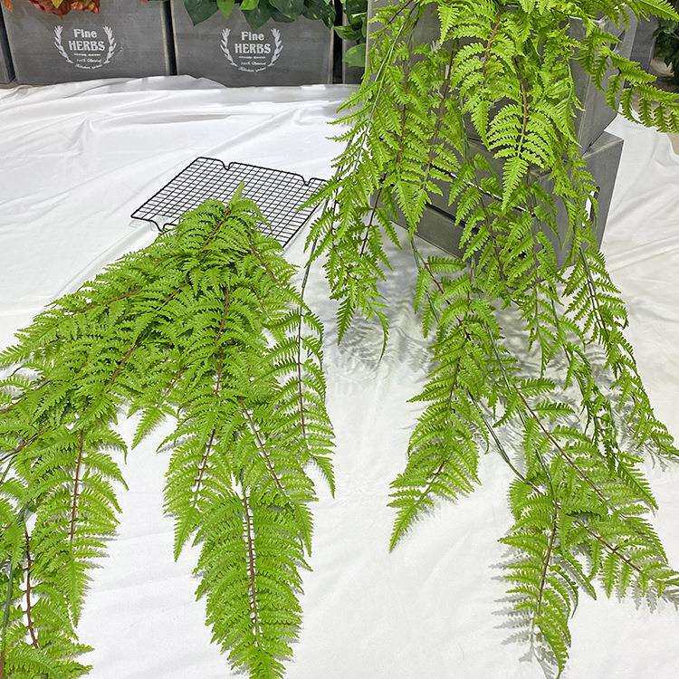 仿真植物波斯草壁挂屋顶绿植装饰蕨类墙壁吊兰花清新绿色人造景观