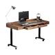 实木229黑胡木电动升桃桌降电脑智公能移动办电竞升降式 工作台书