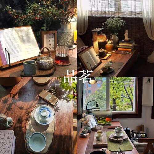 桌桌椅茶台泡茶子室实木腿新中267式家用公桌阳台大板桌客厅茶茶