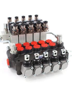 液压P80整体多路换向阀 250bar 80L/min 5联电液阀 寻求理