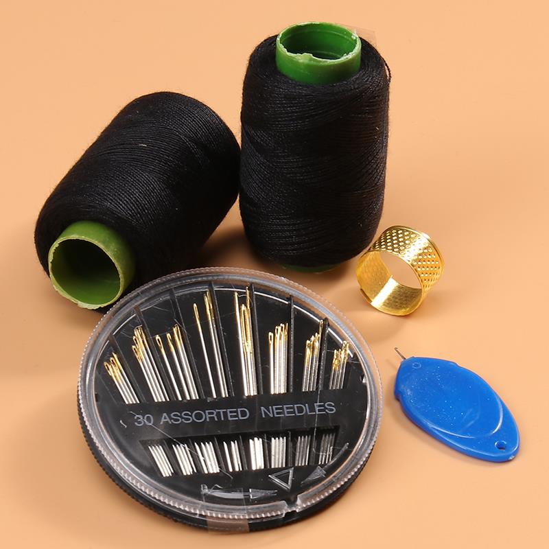 家用缝衣服的针线套装针线盒缝补缝纫线手工缝衣线黑线白线手缝线