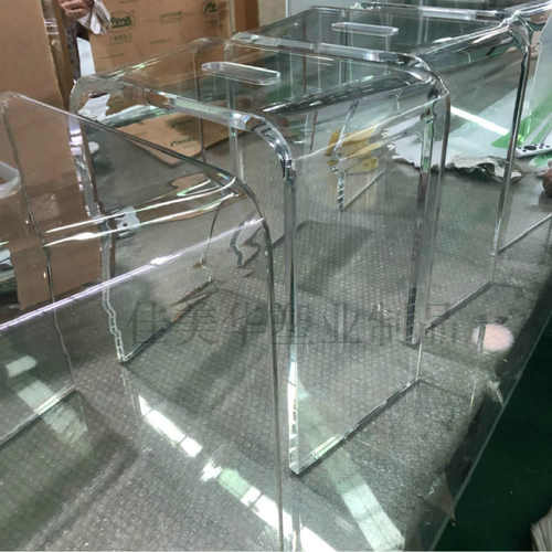 亚克力折弯展示架 热弯创意桌椅亚克力柜展示底座模型保护罩