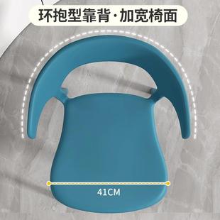塑料餐椅家用餐桌椅网红草坪婚礼商用现代简约靠背凳子休闲椅