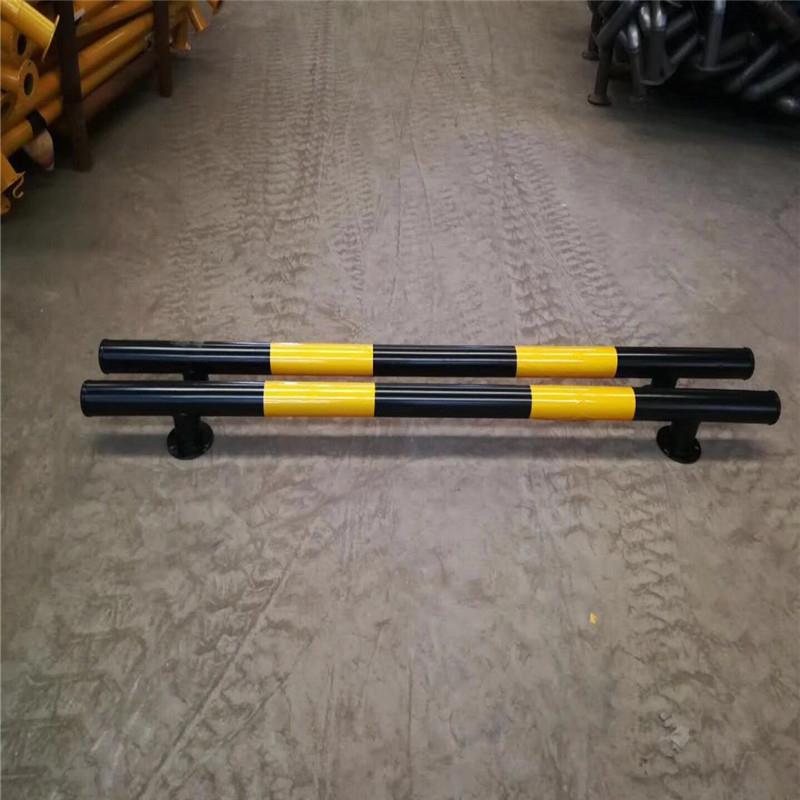 黄黑挡车器U型防撞杆M型防撞护栏停车位挡车杆车挡钢管挡车器