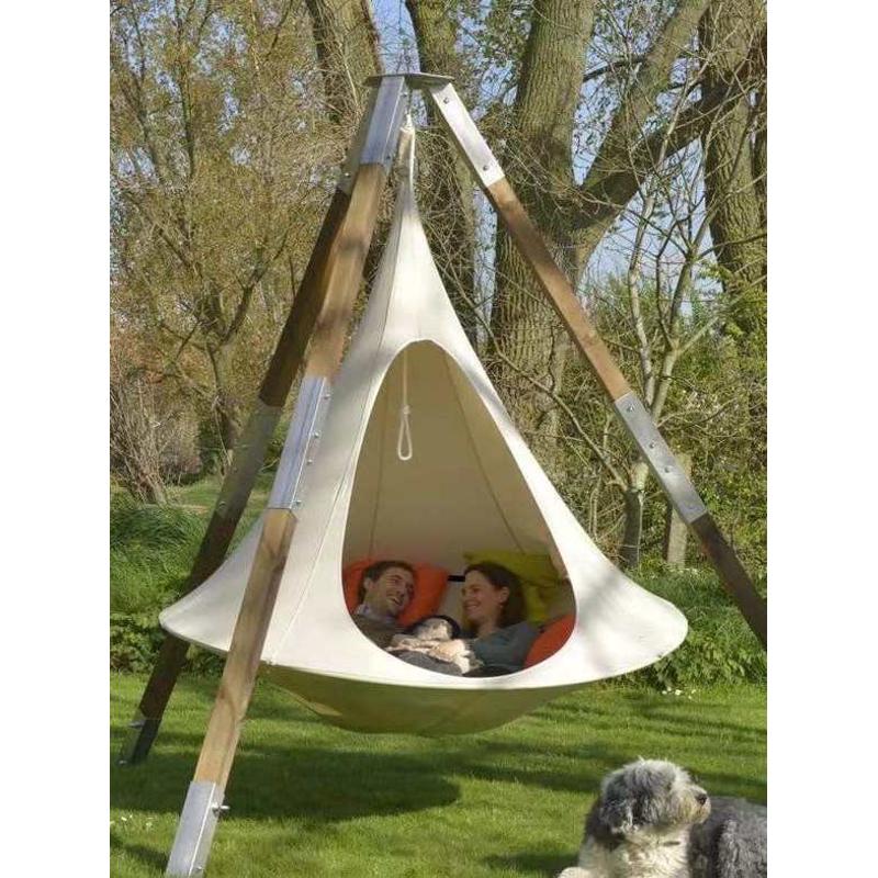 野营秋千户外室内庭院吊床蝶形吊椅悬挂民宿吊笼懒人吊蓝空中帐篷