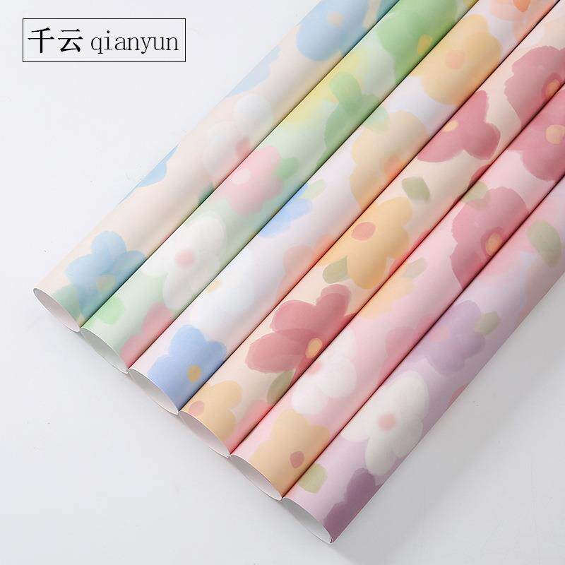 2024新款鲜花包装纸小清新花朵生日闺蜜花束包花纸花店资材料