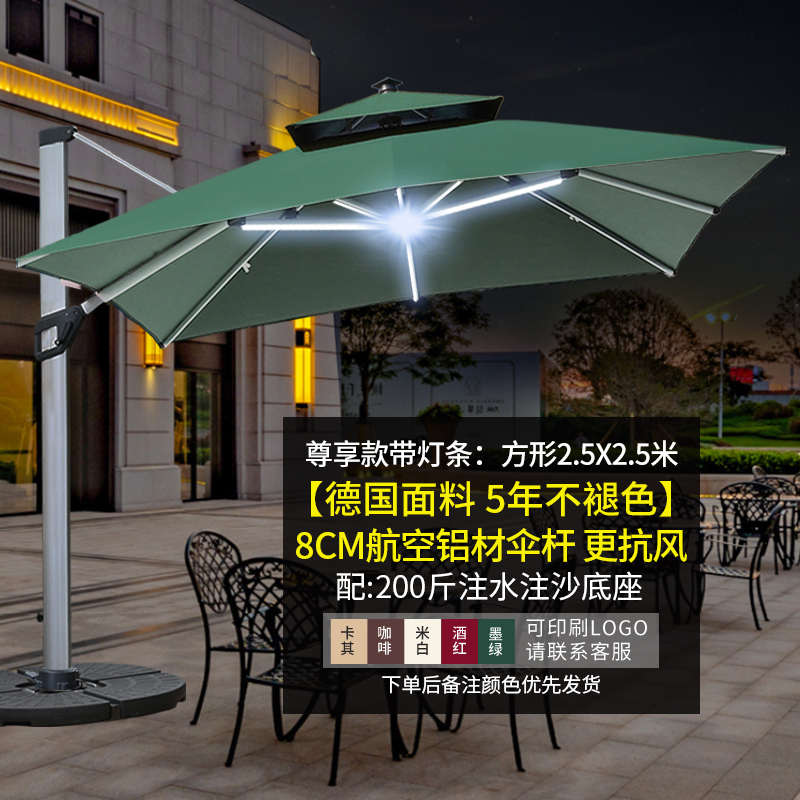 庭院罗马伞遮阳伞蓬棚花园商用摆摊室外户外大型伞露台院子太阳伞