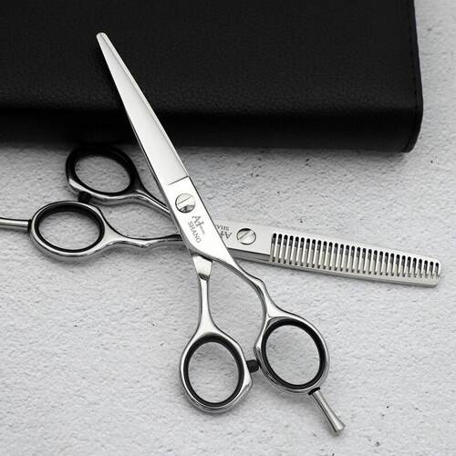 正品艾尚火匠专业美发剪刀理发师平剪无痕牙剪刘海剪女发打薄套装