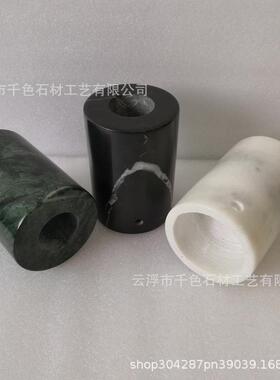 天然大理石台灯灯座灯饰配件台灯底座灯饰大理石底座配件新品