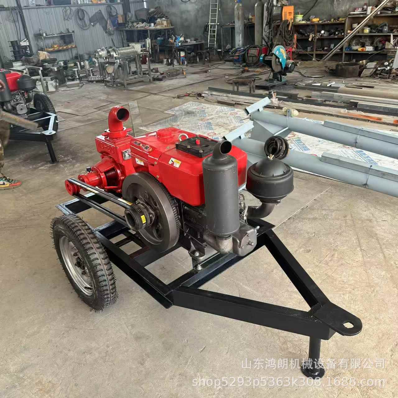 3寸4寸寸汽油抽水泵河道清油淤清水泵农用电HL-CSB-56启动柴抽水