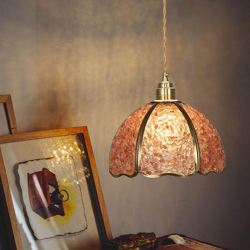 创意网红餐厅吊灯酒吧台个性客厅主卧室吸顶灯具现代简约全铜灯具