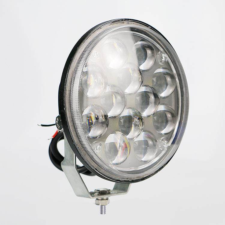 厂家5寸led汽车灯工程车改装灯圆形聚光工作射灯越野