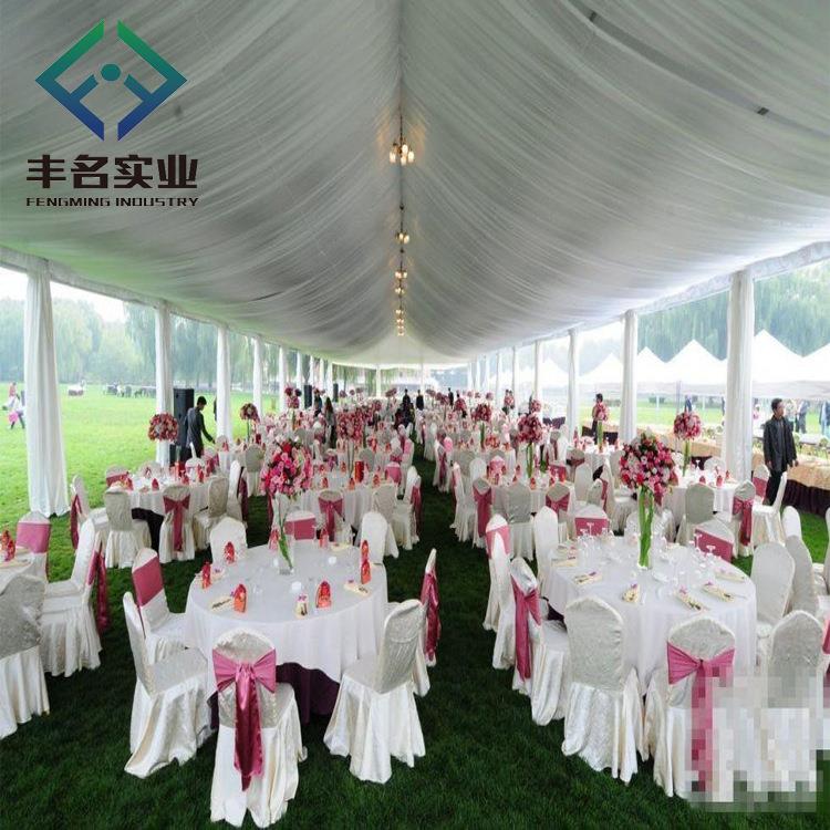 草地浪漫婚礼活动晚会活动帐篷工厂出售白色遮阳欧式婚礼篷房