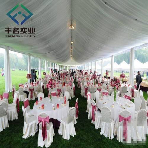 草地浪漫婚礼活动晚会活动帐篷工厂出售白色遮阳欧式婚礼篷房